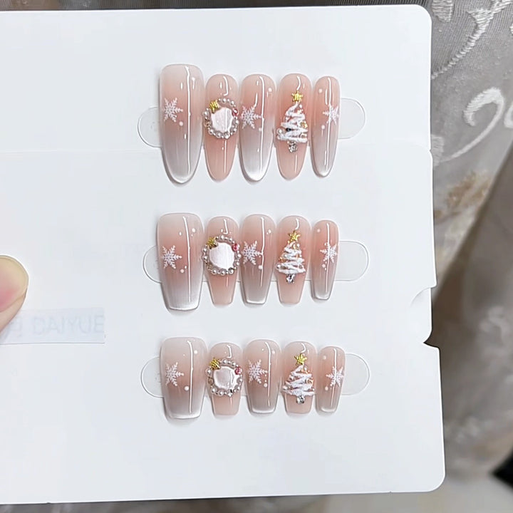 Festive-Themed Press-On Nail Set Kalsten