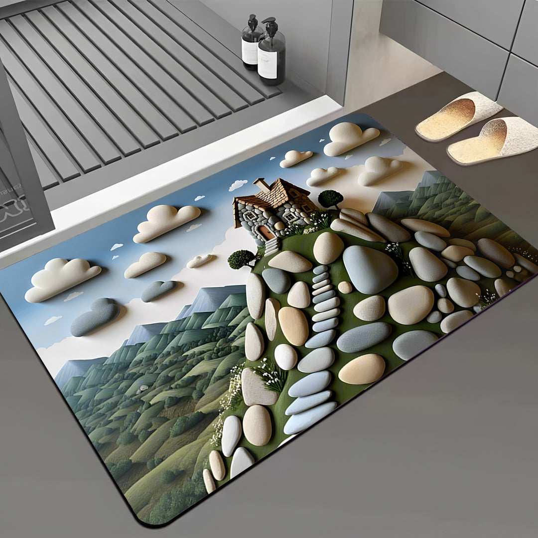 Dragonfly-Themed Bath Mat Kalsten