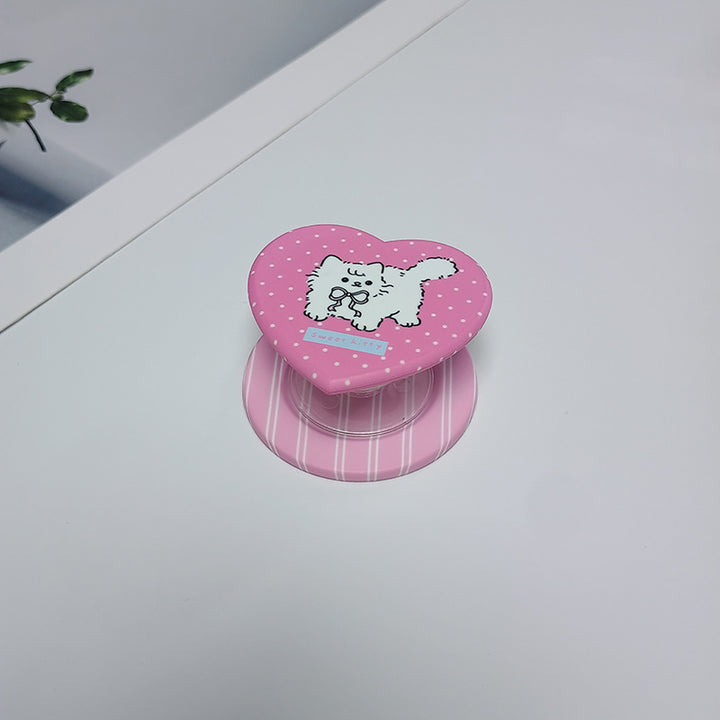 Heart-Shaped Character Phone Grip Kalsten