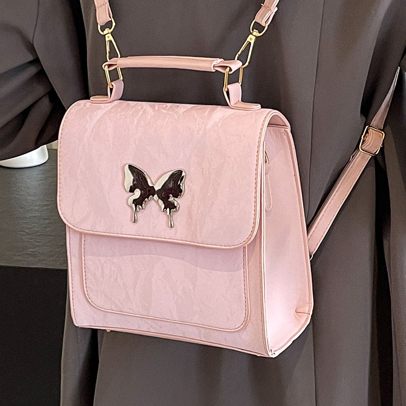 Butterfly-Embellished Handbag