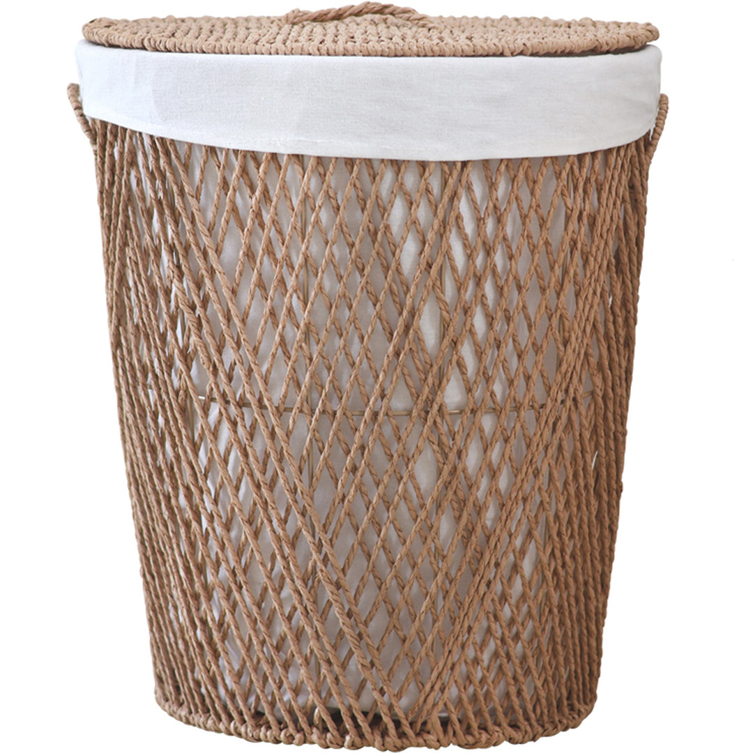 Decorative laundry basket with lid Kalsten
