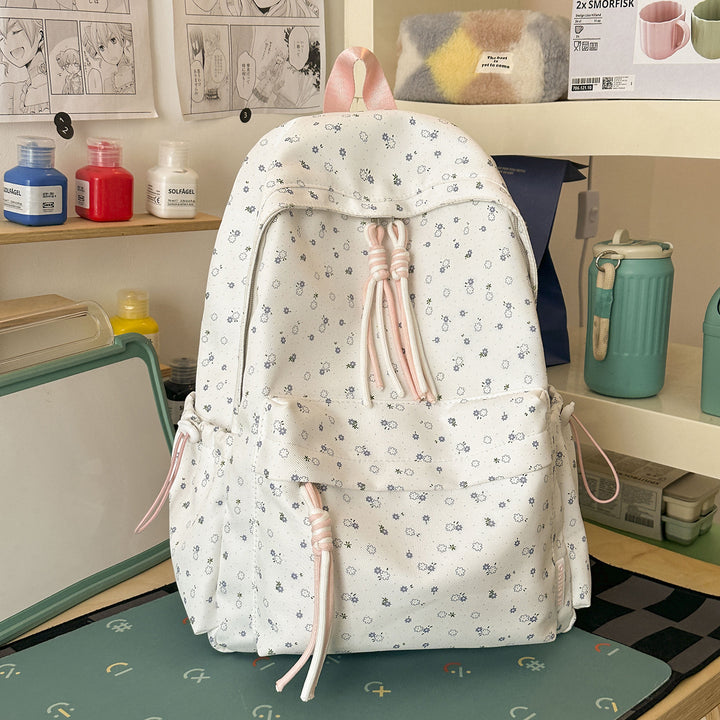 Cute Floral-Embellished Daypack Kalsten