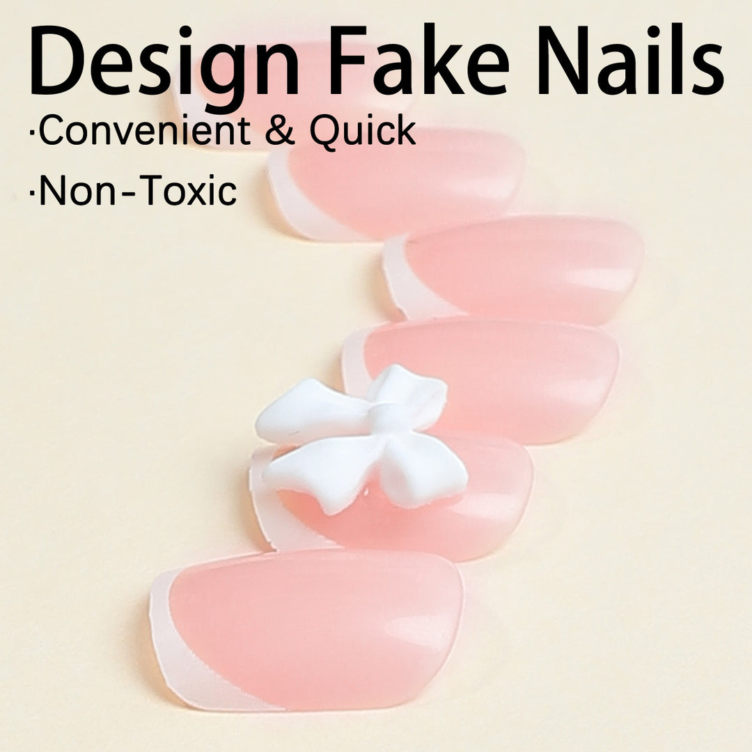 Artificial nail set with elegant and delicate accents Kalsten