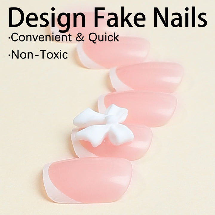 Artificial nail set with elegant and delicate accents Kalsten