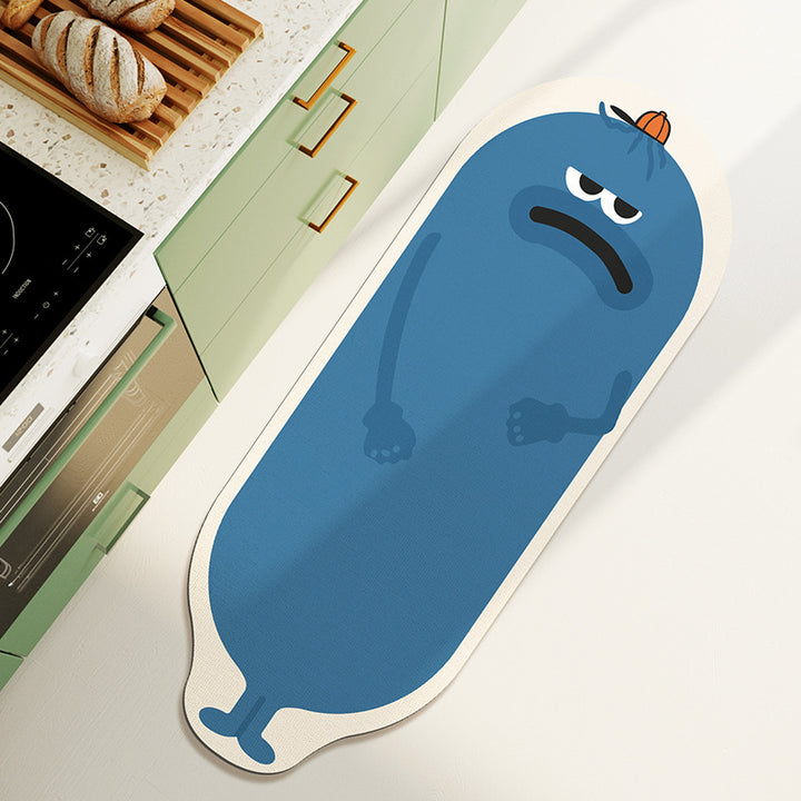 Cartoon Banana-Shaped Bath Mat