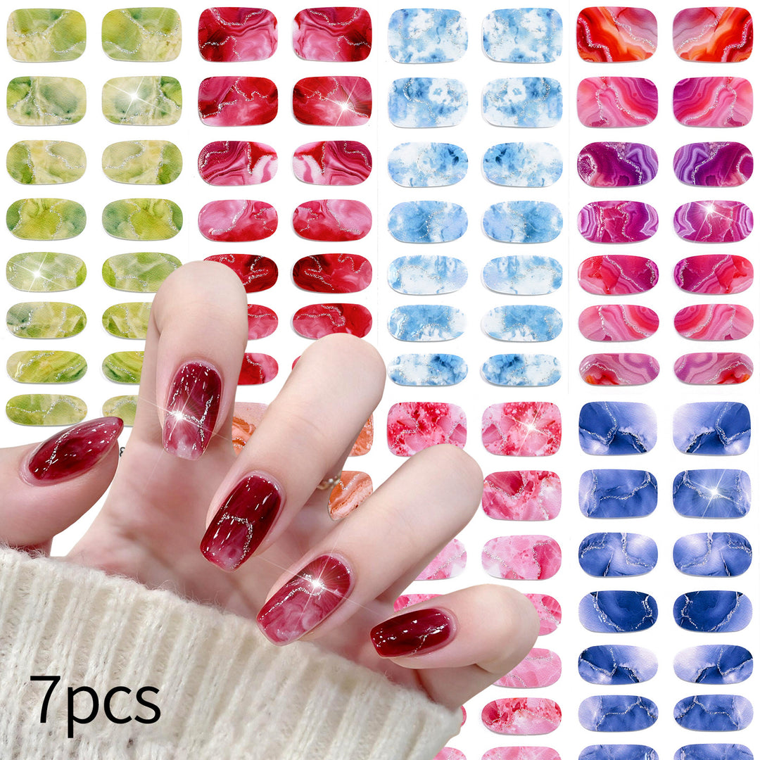Artistic Watercolor Nail Wraps