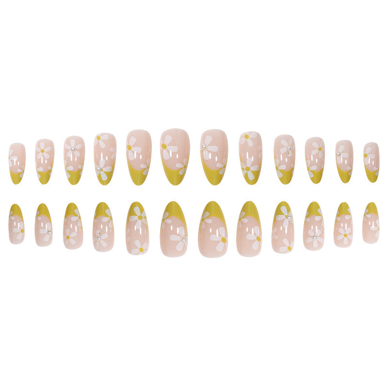 Artistic Floral Tip Press-On Nails Kalsten