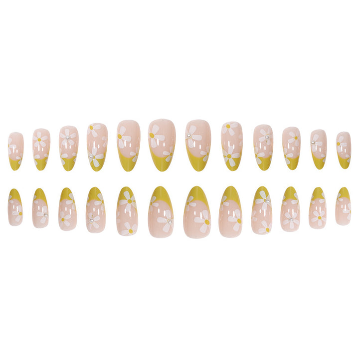 Artistic Floral Tip Press-On Nails Kalsten