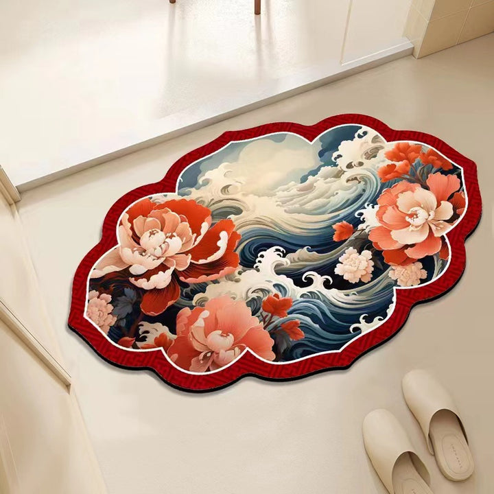 Floral Decorative Area Mat Kalsten