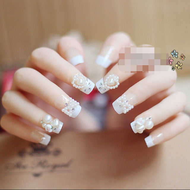 Elegant Decorative Press-On Nail Tips