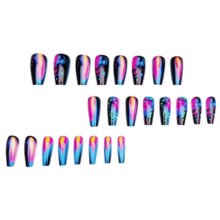 Artistic Glow-In-The-Dark Nail Art Kalsten