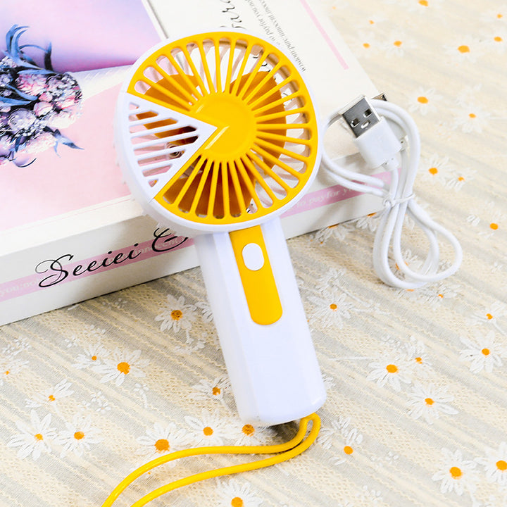 Ladies portable USB fan with ergonomic handle Kalsten