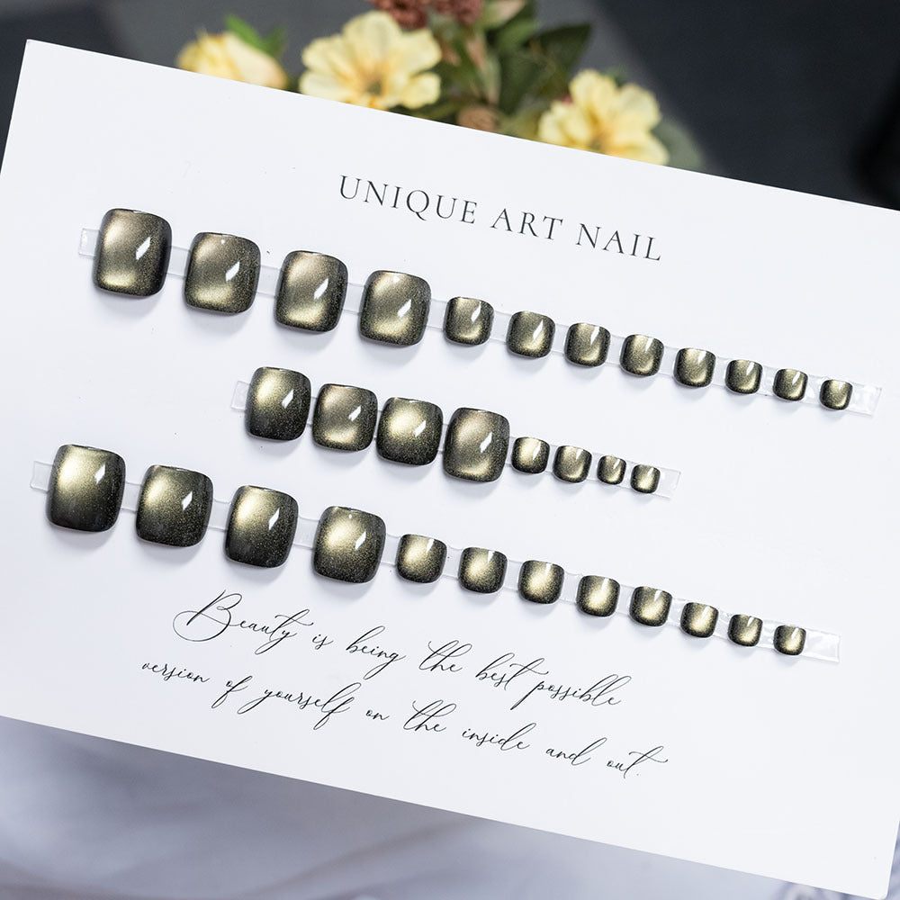 Elegant Metallic Nail Art