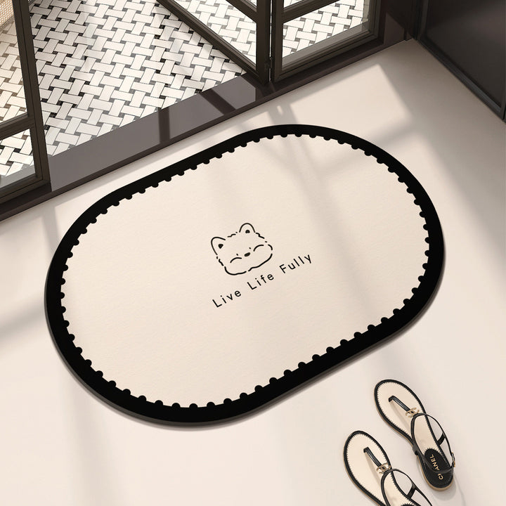 Cute Dog-Themed Floor Mat