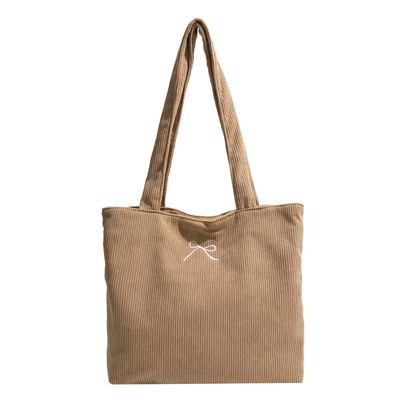 Casual Corduroy Tote