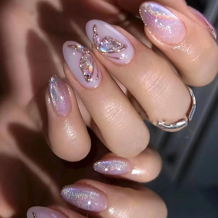 Elegant Decorative Press-On Nails