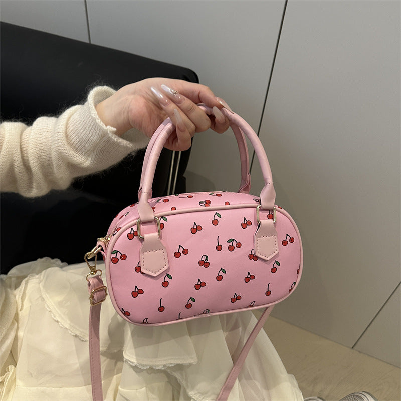 Playful Cherry Print Mini Handbag Kalsten