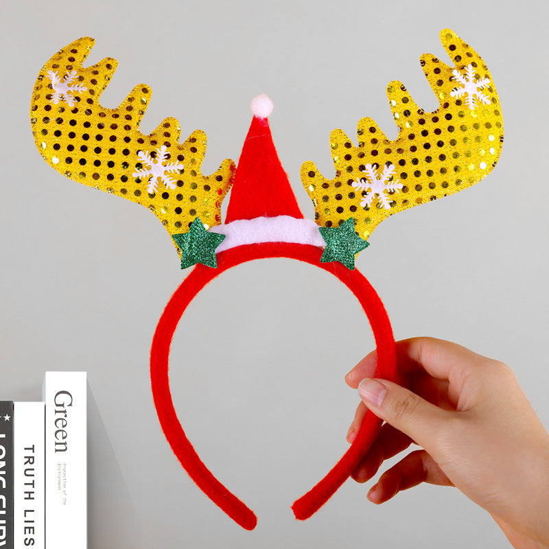 Festive Reindeer Antler Headband