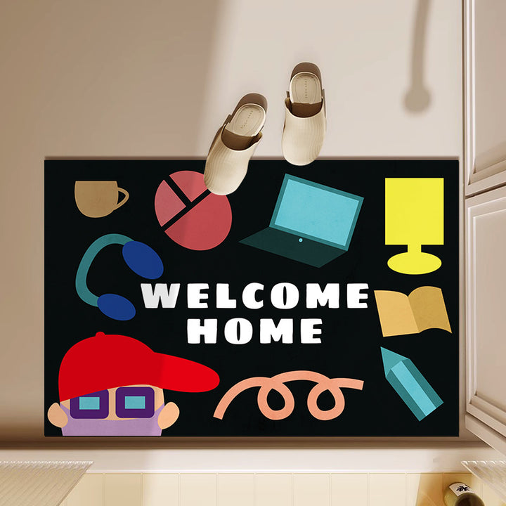 Fun-Themed Welcome Mat