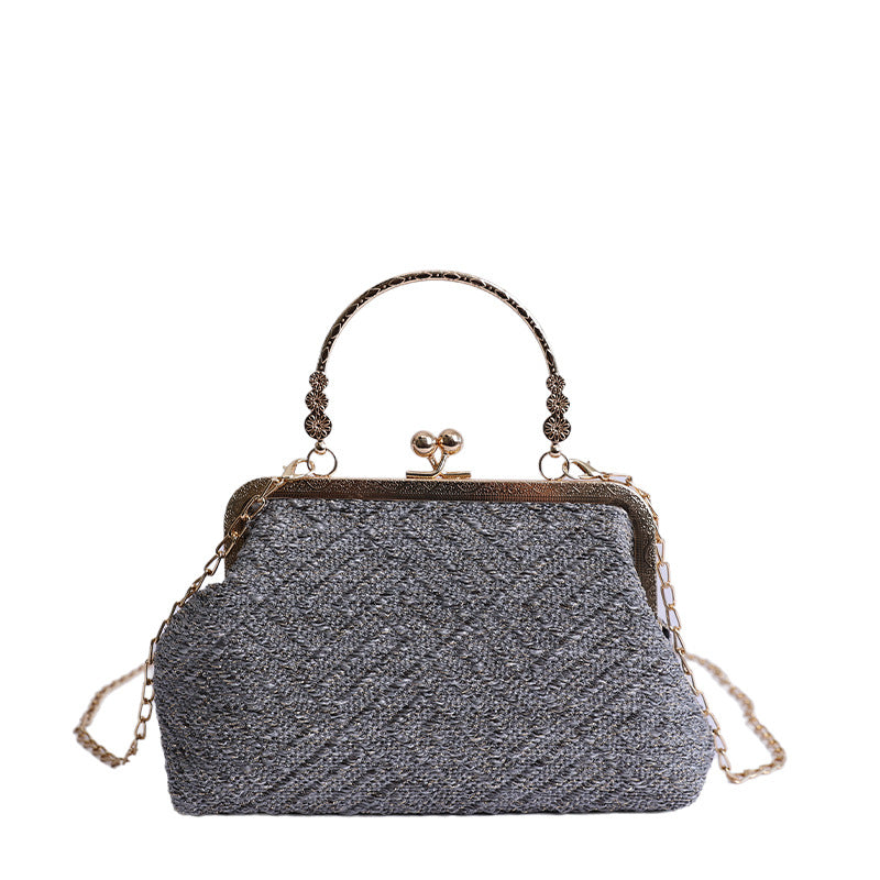 Vintage-Inspired Textured Crossbody Bag Kalsten