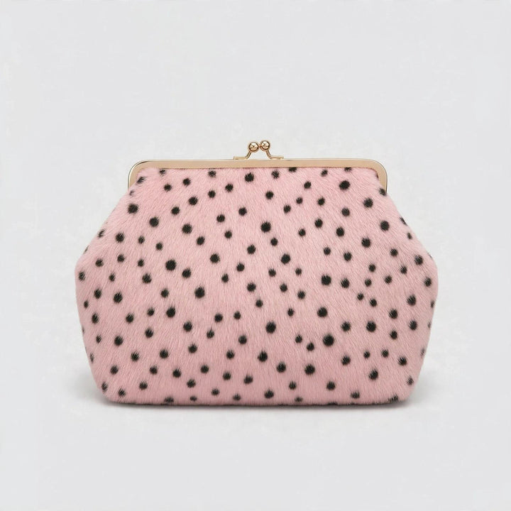 Polka Dot Fur Handbag