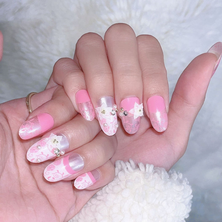 Decorative Glittery Press-On Nail Tips