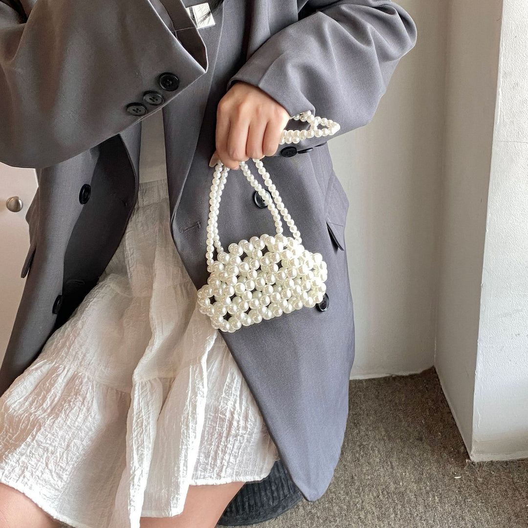 Pearl Beaded Evening Clutch