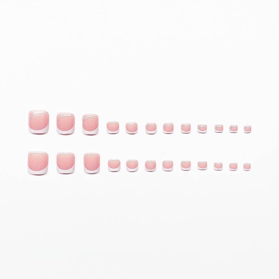 Elegant French Tip Nail Set Kalsten