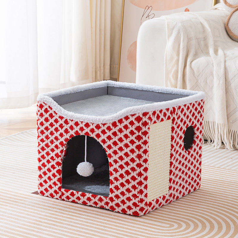 Cozy Plush Cat Hideout Kalsten