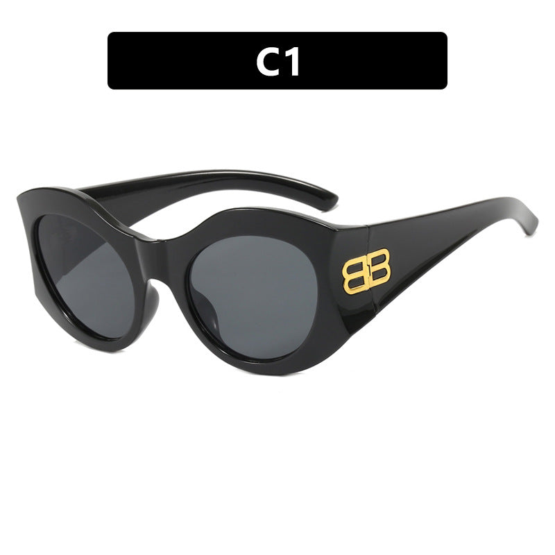 Ladies stylish Cat-Eye sunglasses with high-gloss design and protective lenses Kalsten