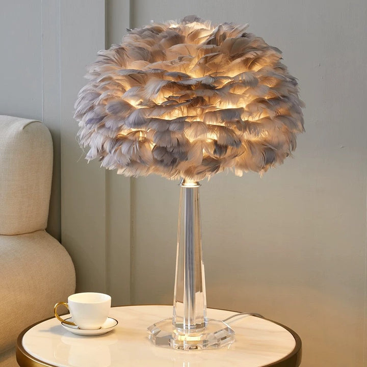Feather Accent Table Lamp