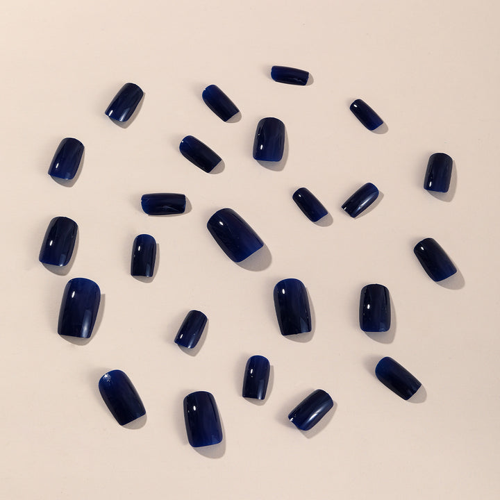 Glossy Long Square Nail Extensions Kalsten