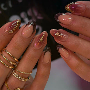 Glamorous Textured Acrylic Nail Enhancements Kalsten