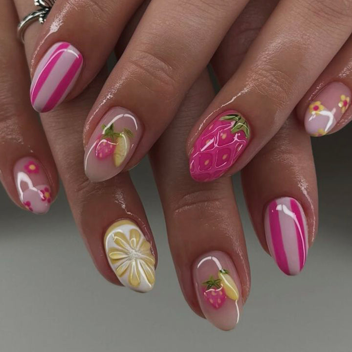 Artful Nail Art with Fruity Design Kalsten