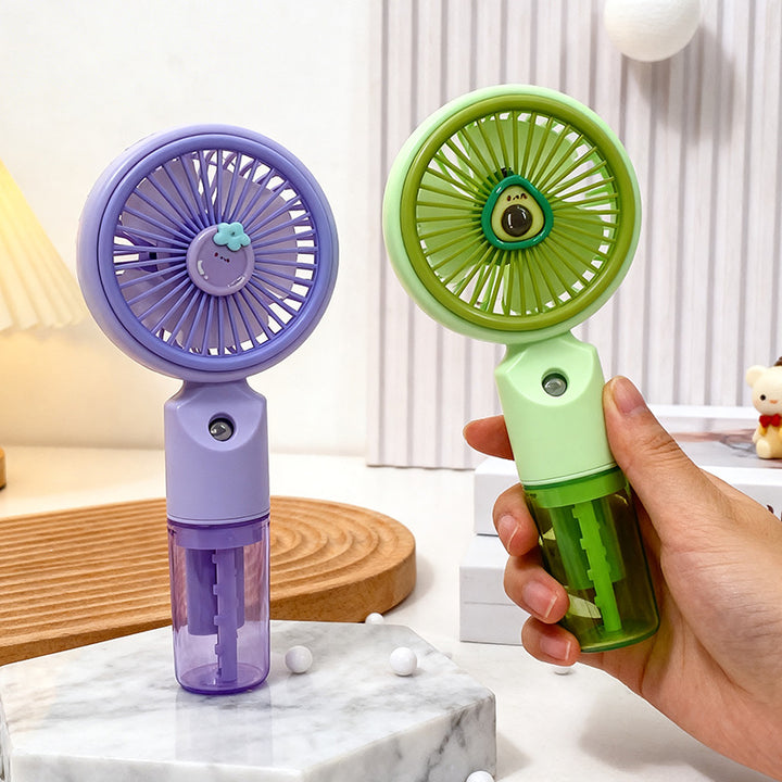 Ladies portable mini fan with integrated spray function Kalsten