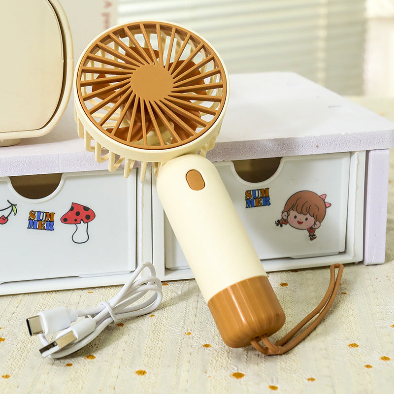 Women's Portable Hand Fan with USB Charging Station Kalsten
