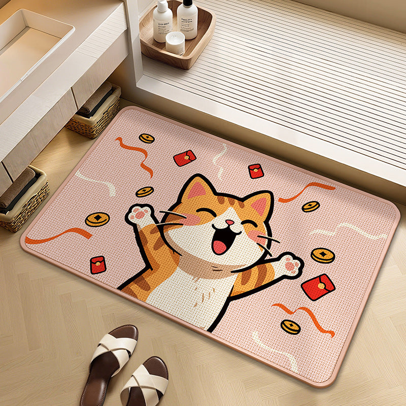 Cartoon Printed Bath Mat