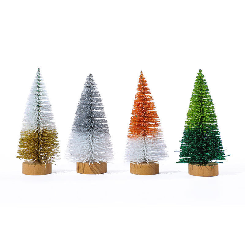 Miniature Christmas Tree Figurines Set Kalsten
