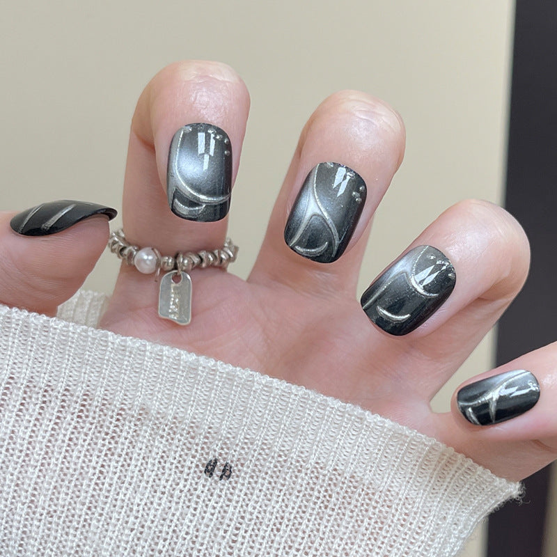 Premium Artistic Press-On Nail Design Kalsten