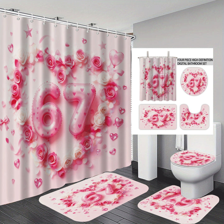 Colorful Dessert-Themed Bathroom Set Kalsten