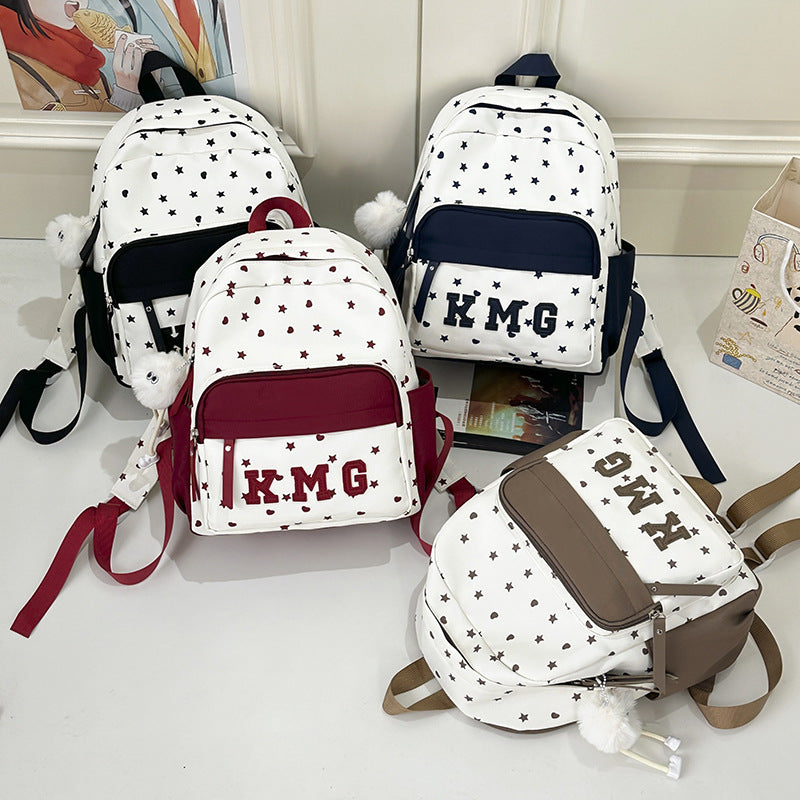Casual Star-Patterned Backpack Kalsten 1791204760