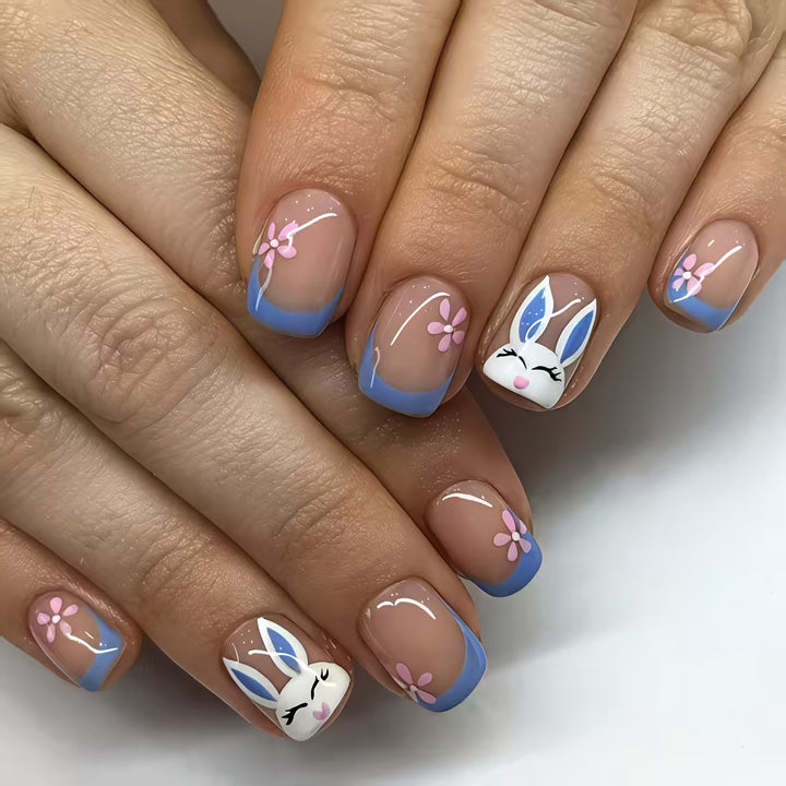 Playful Bunny-Themed Nail Art Kalsten