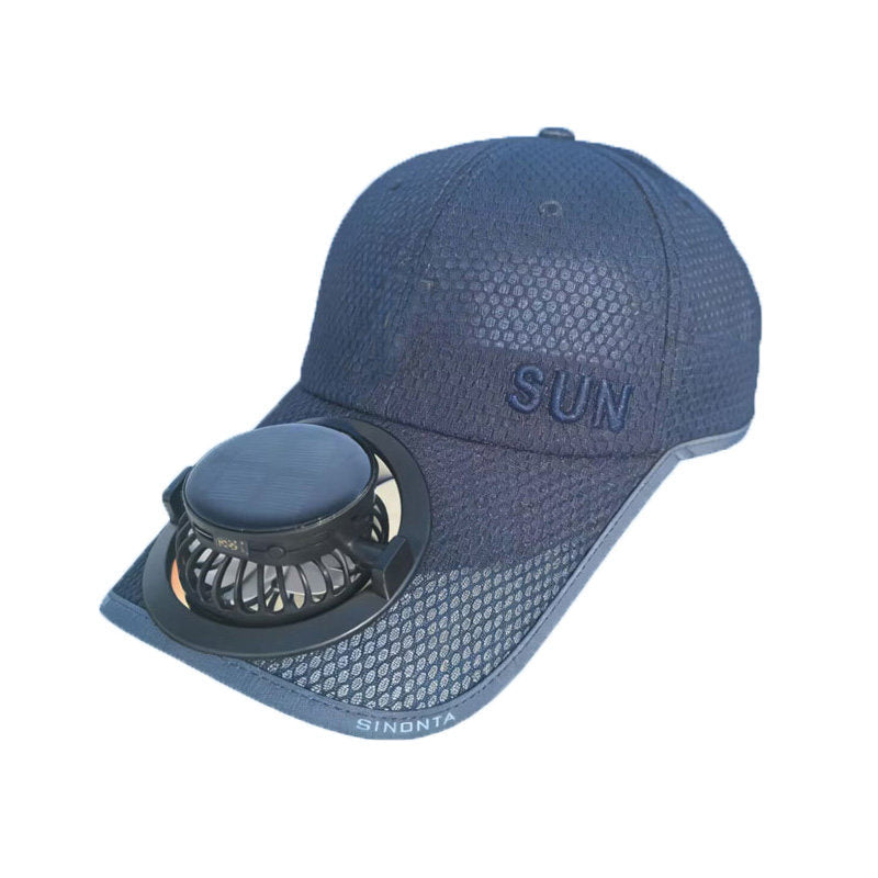 Ventilated baseball cap with detachable rechargeable fan Kalsten