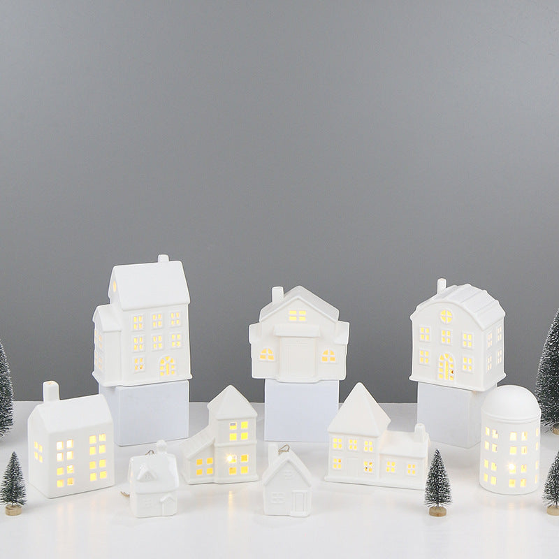 Decorative Ceramic House Candle Holder Kalsten