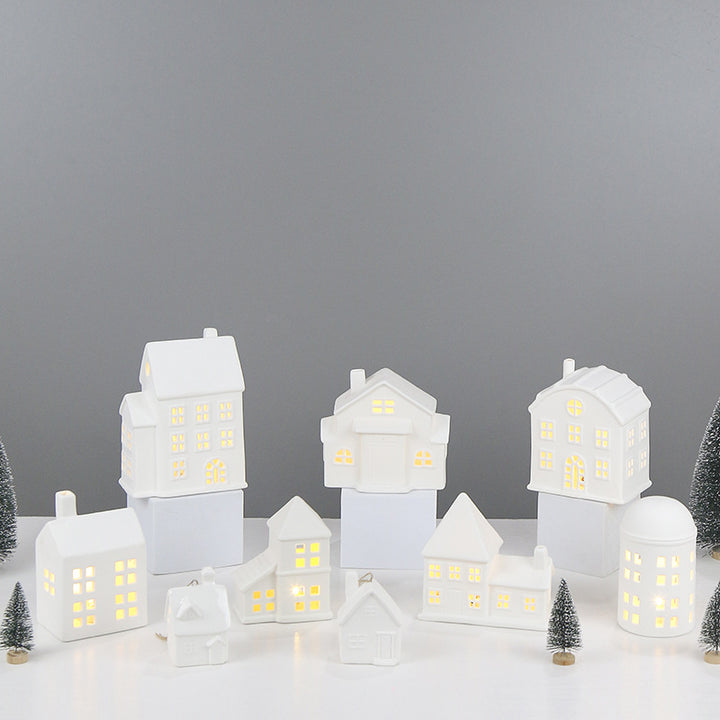 Decorative Ceramic House Candle Holder Kalsten