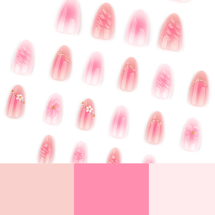 Artistic nail design with floral accents Kalsten