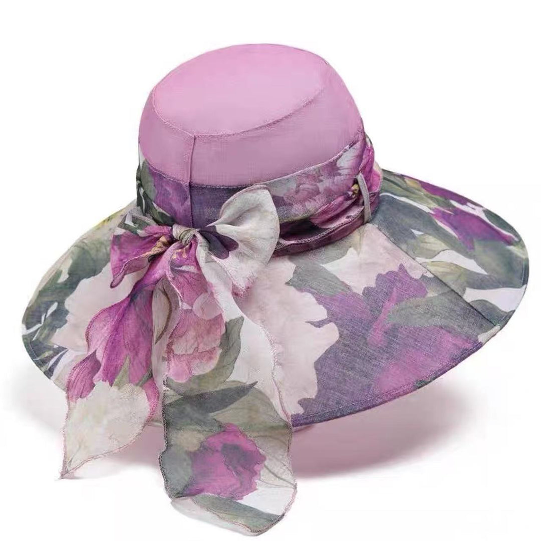 Wide Brim Floral Sun Hat Kalsten