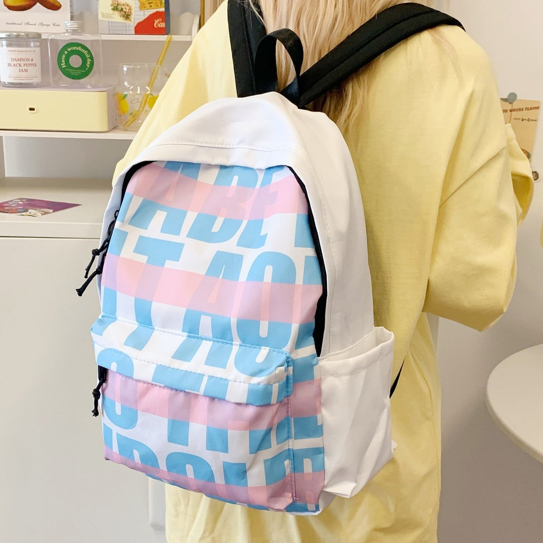Leisure backpack with eye-catching graphic design and practical compartments Kalsten