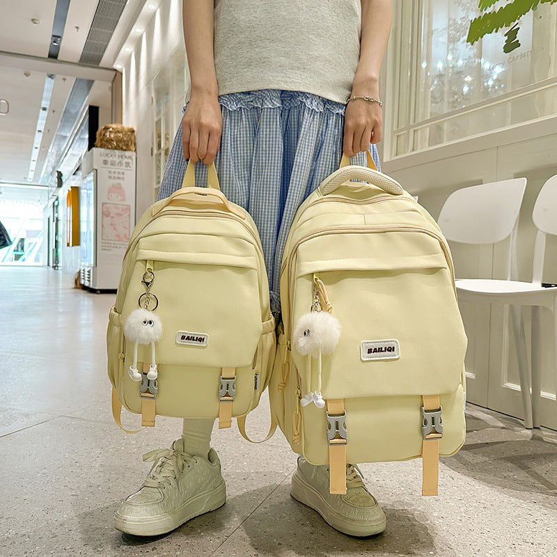 Stylish Multi-Functional Backpack with Decorative Features Kalsten