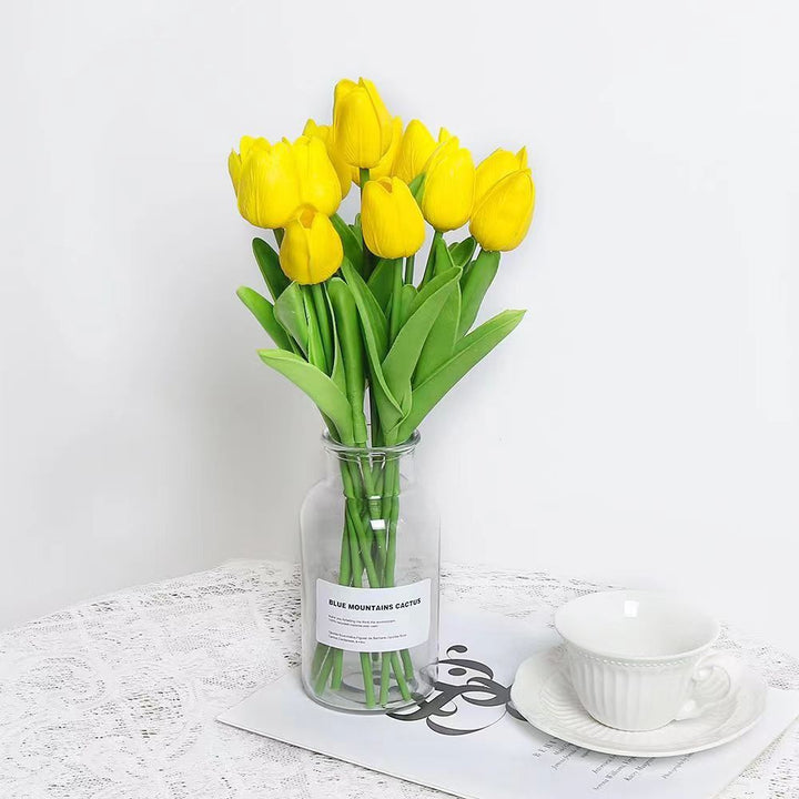 Realistic Faux Tulip Bouquet